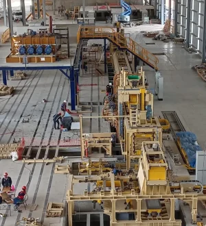 Líneas de producción elevadas.